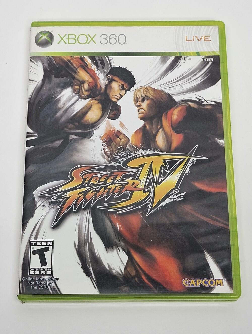 Street Fighter IV Case + Cover Art and Manuel NO Game Disc Xbox 360 Electronics